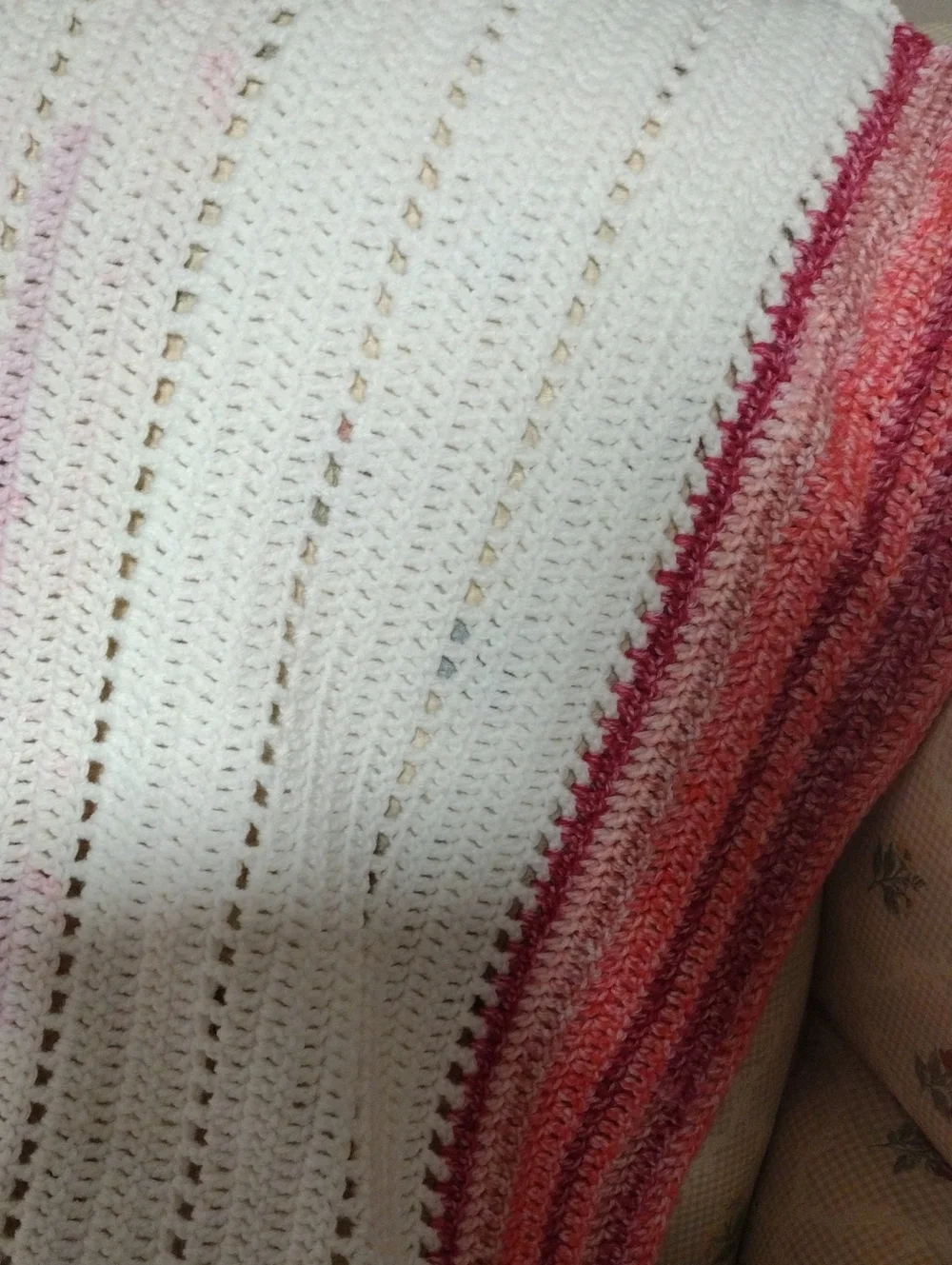 Handcrafted  Crochet Lap Afghan